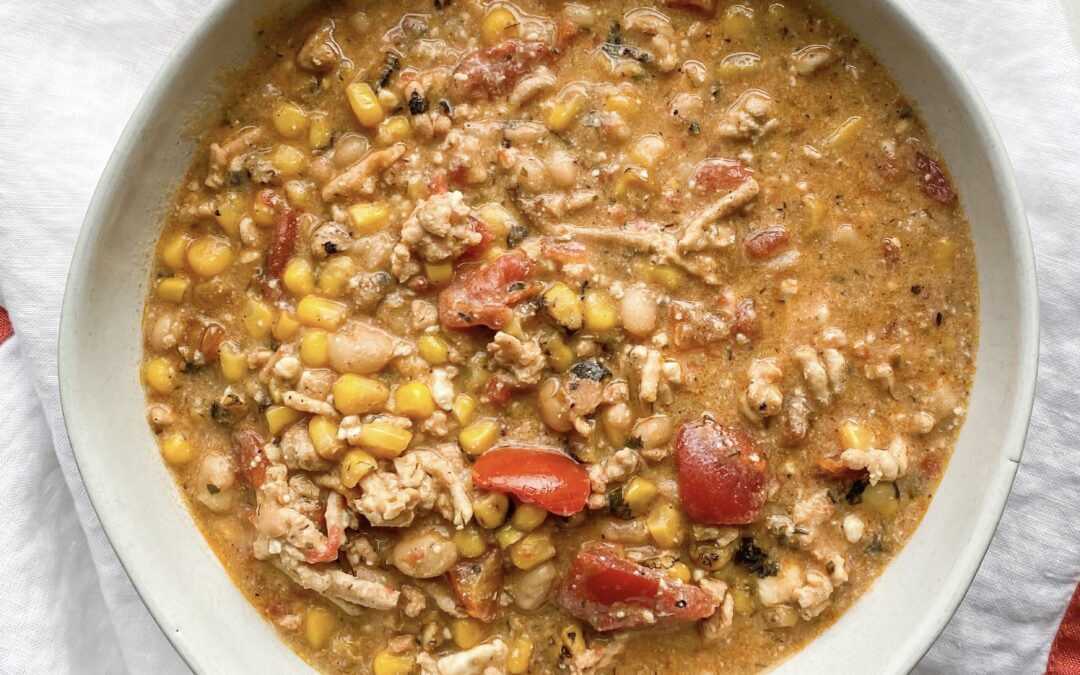 Crockpot Buffalo Chicken Chili